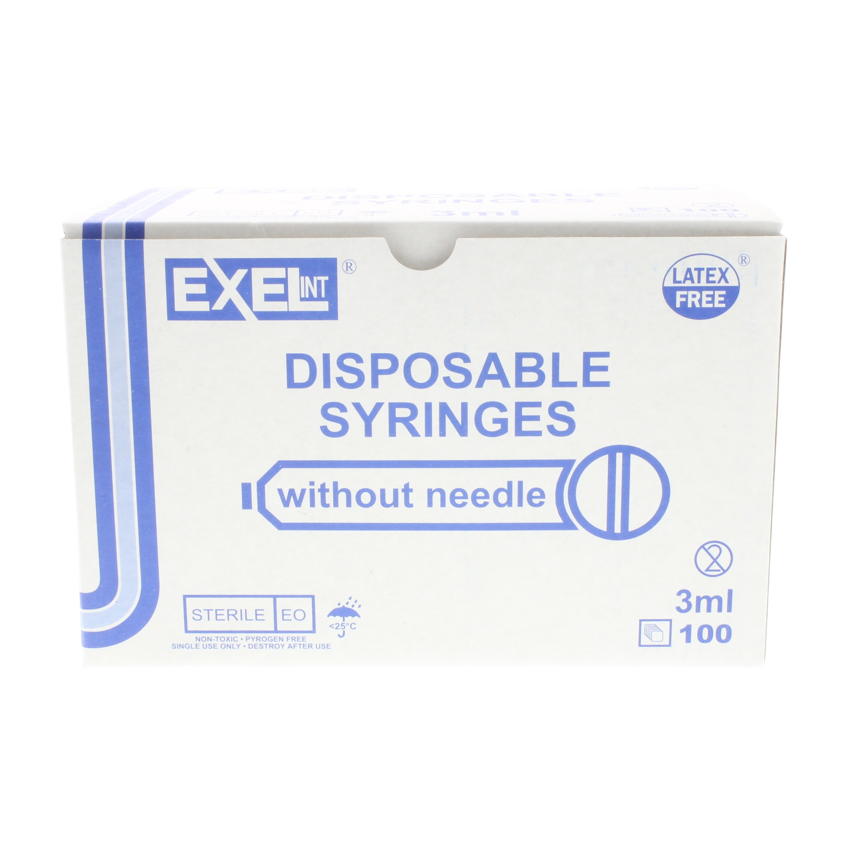 Exel 25g x 1 Inch Needle - Box/100: Clint Pharmaceuticals