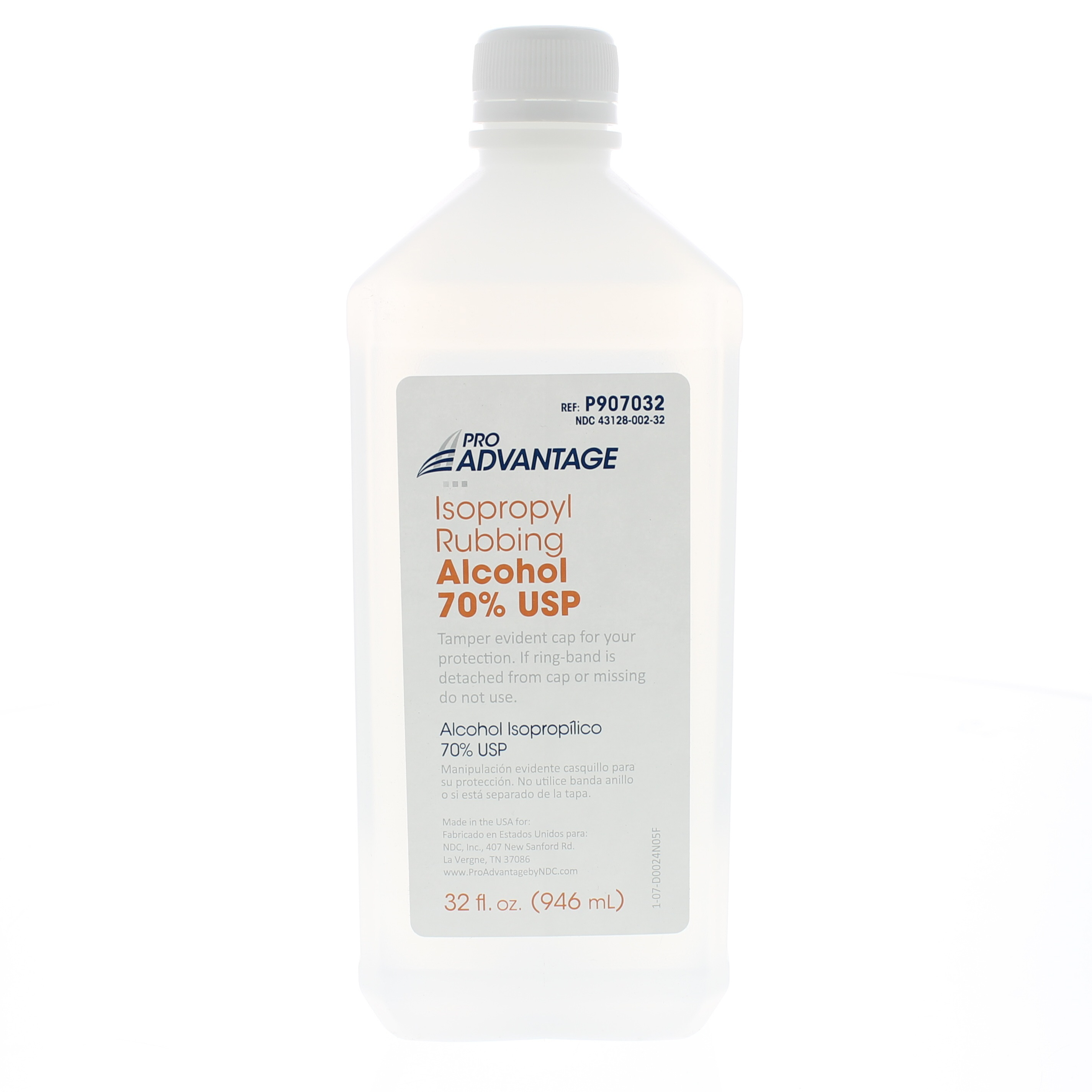 Pro Advantage® Isopropyl Alcohol 70% - 32 Ounce Bottle