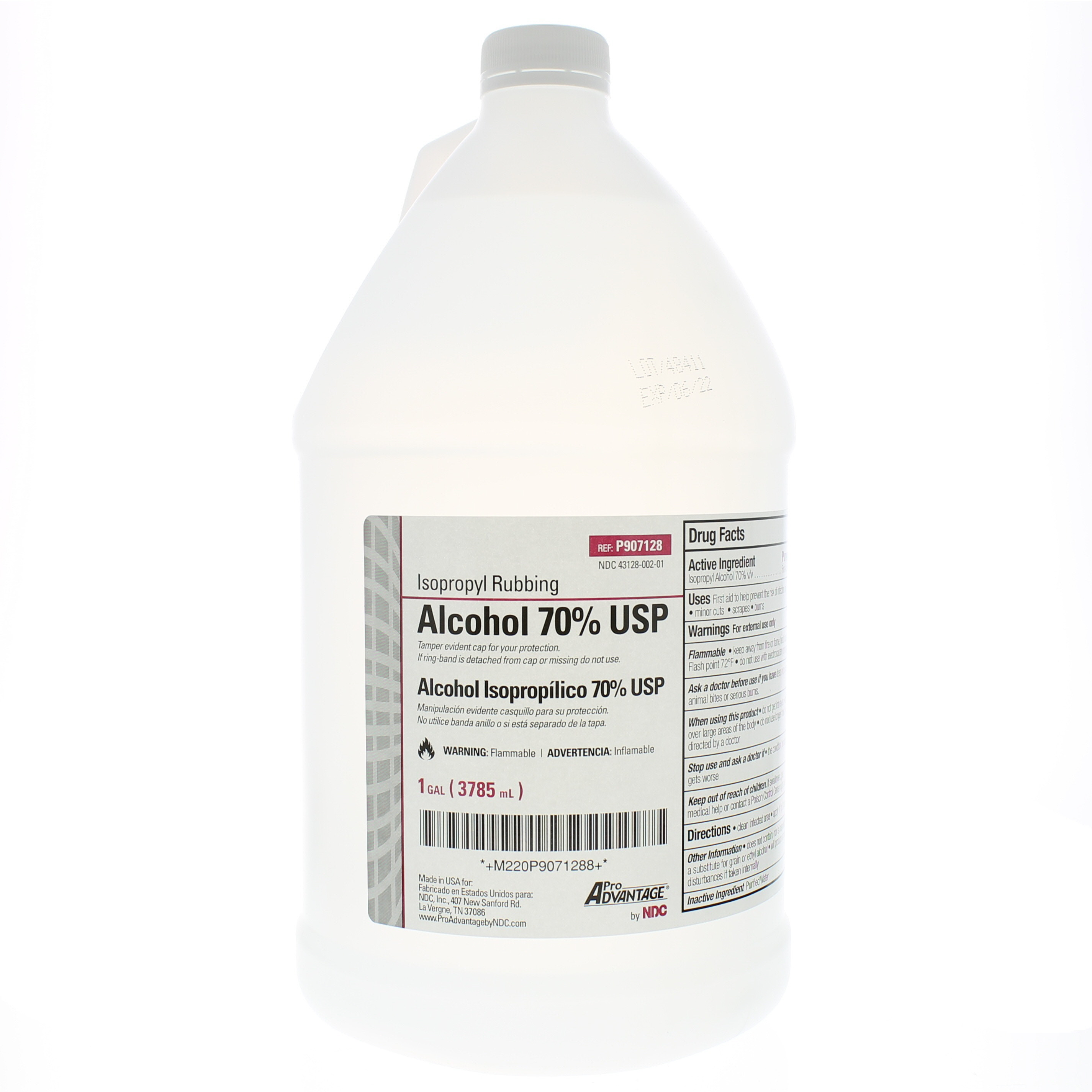 Pro Advantage® Isopropyl Alcohol 70% - Gallon Bottle