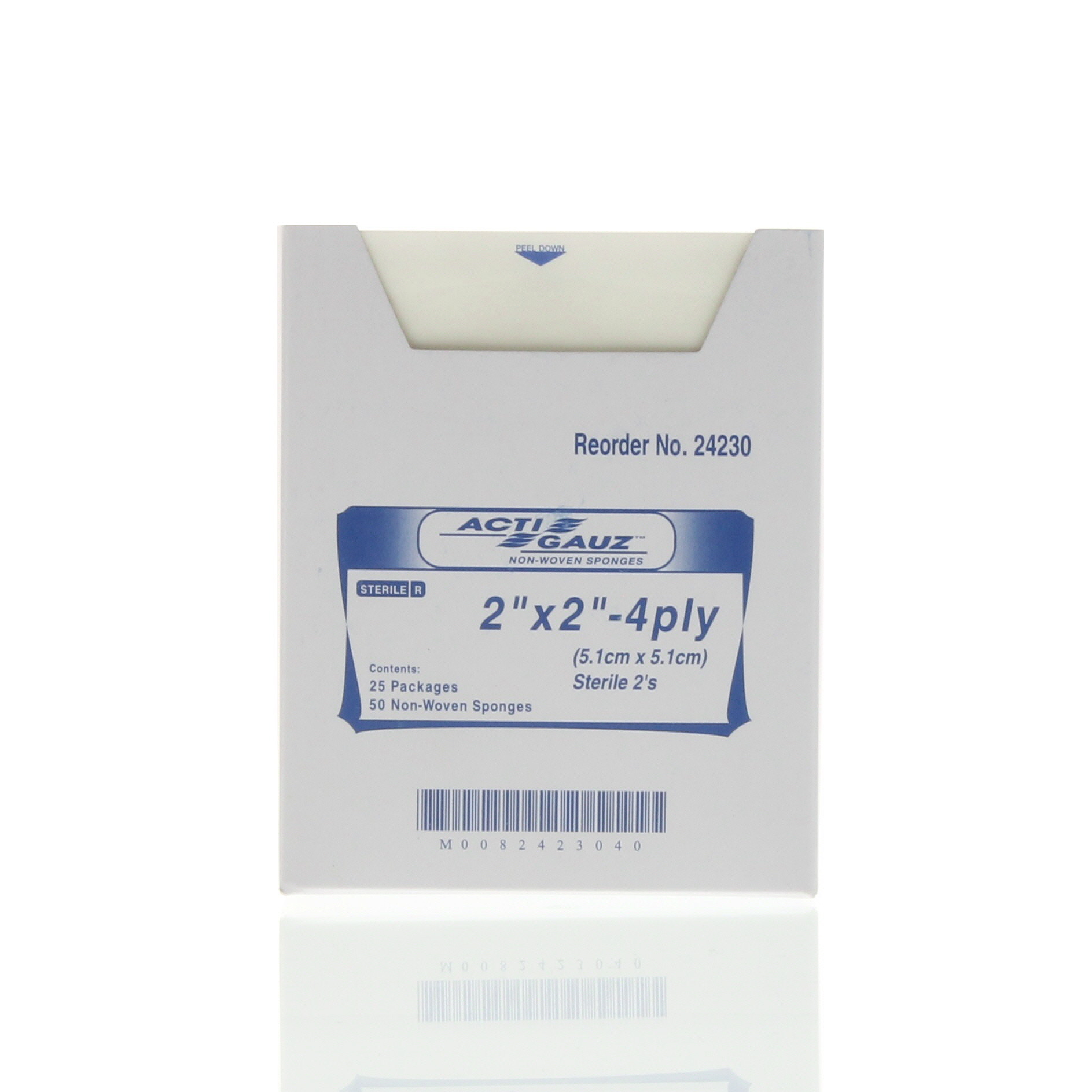 Gauze Sponge (Sterile) 2 x 2 Inch - 4 Ply - Pack/50 (25 x 2)