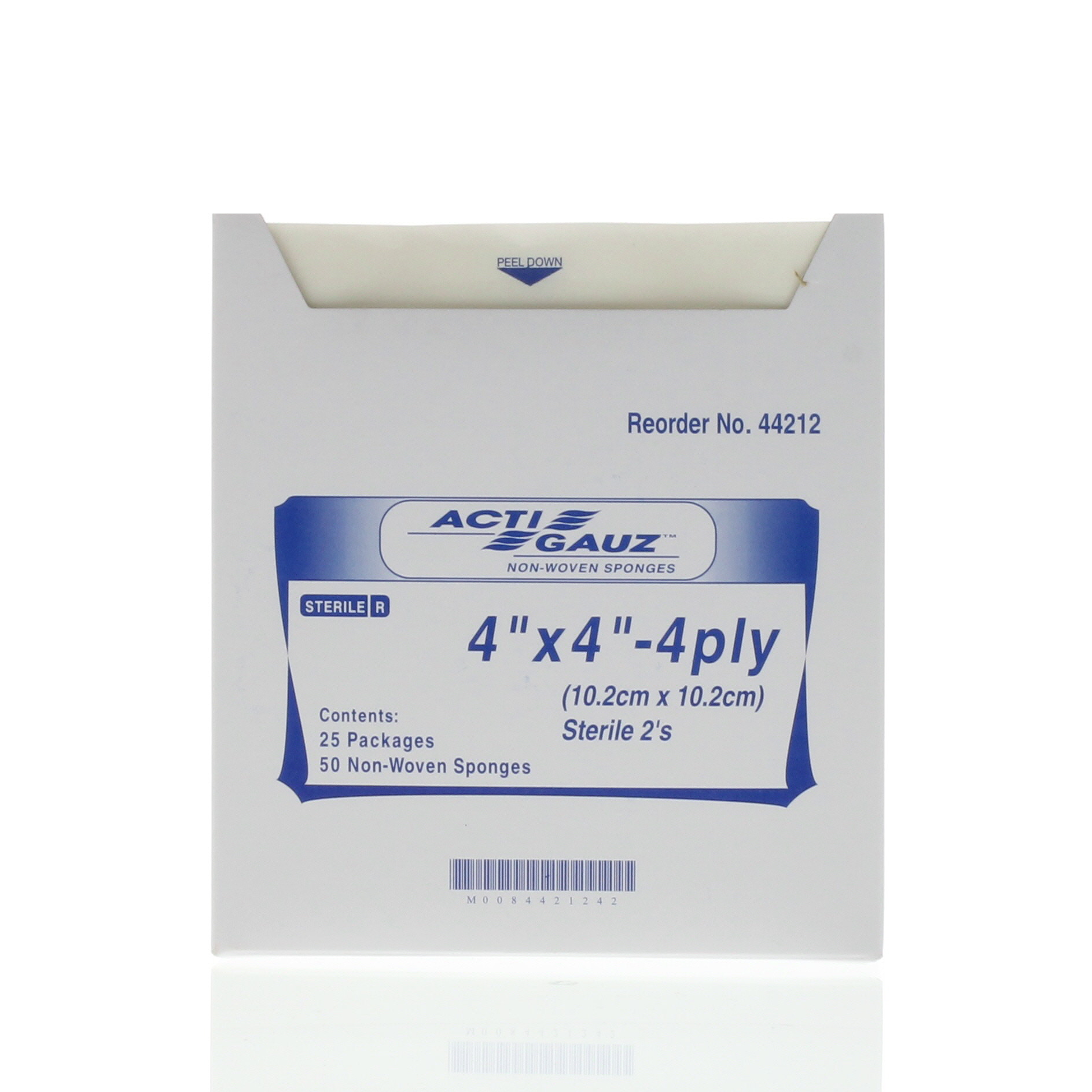 Non-Woven Gauze Sponge (Sterile) 4 x 4 Inch - 4 Ply - Pack/50 (25 x 2)