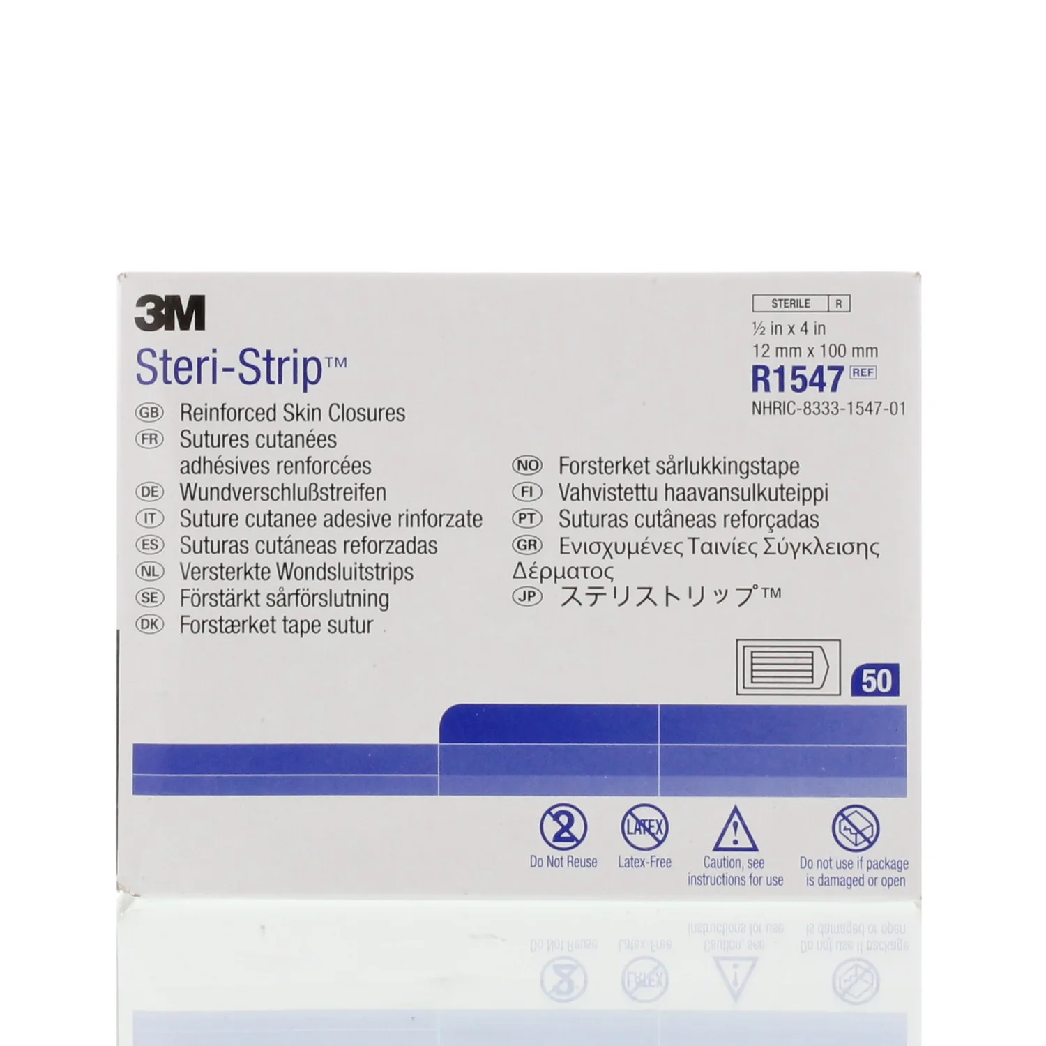Clint Pharmaceuticals: Steri-Strip™ 1/2 x 4 Inch Nonwoven Skin Closure ...