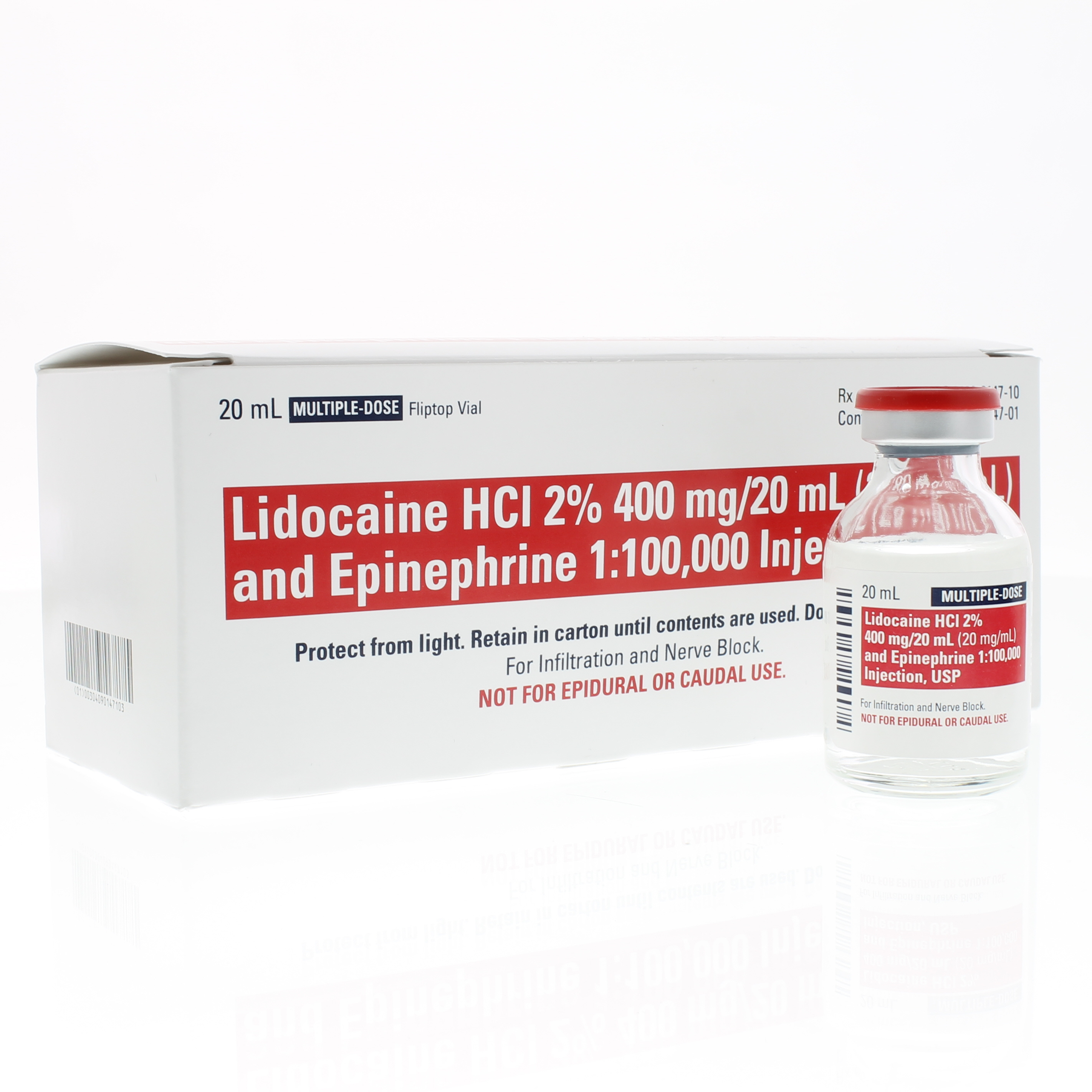 Lidocaine 2% w/Epi 20ml MDV