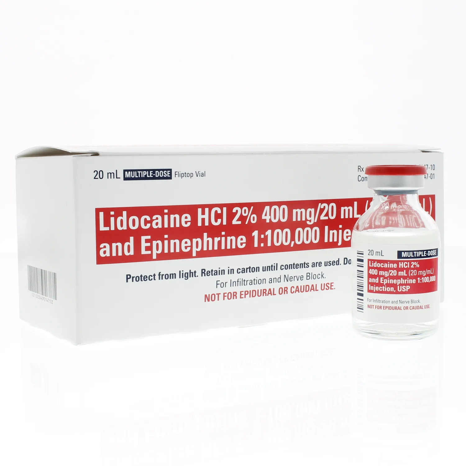 Lidocaine 2% w/Epi 20ml MDV