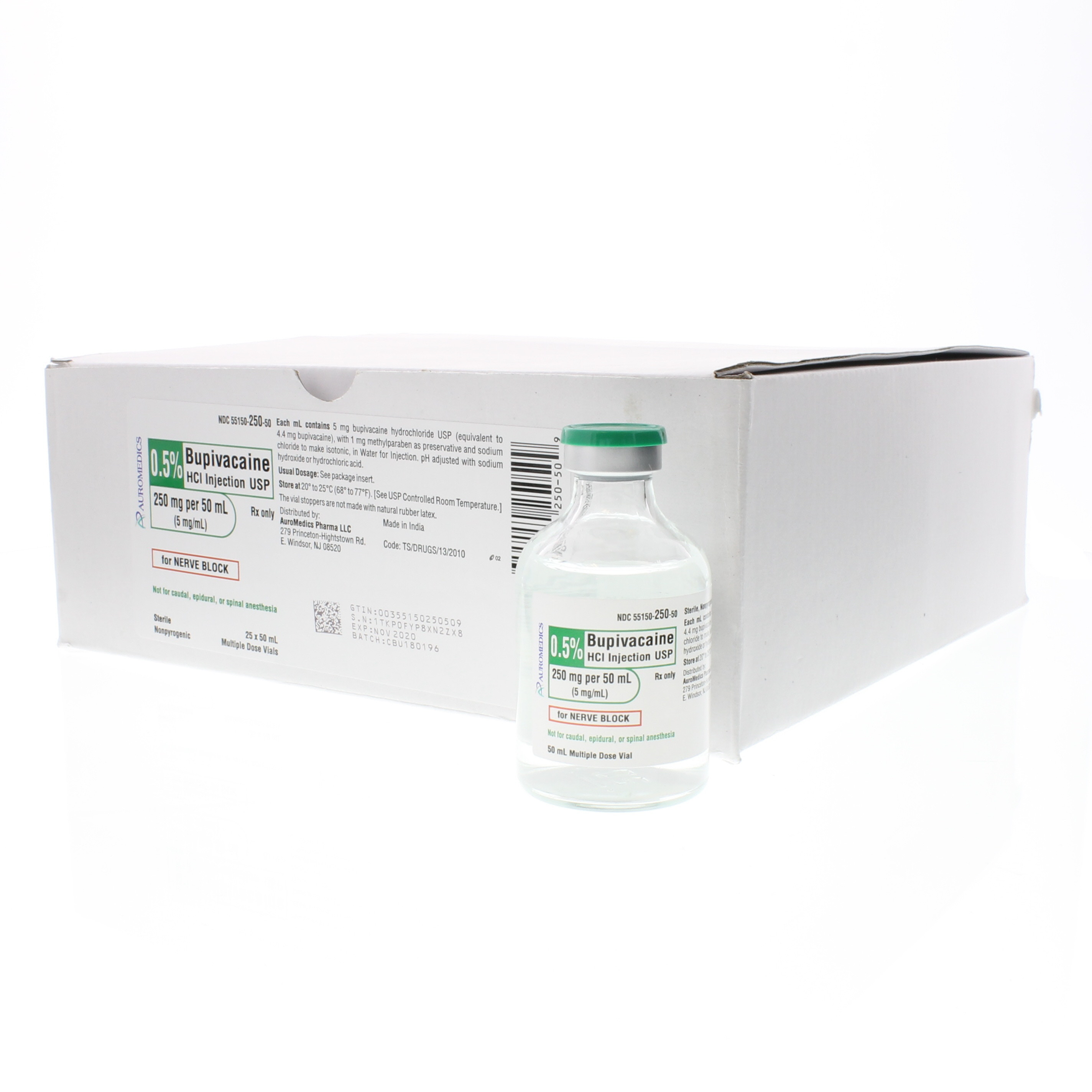 Bupivacaine 0.5% 50ml MDV